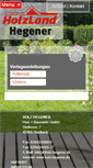 Mobile Screenshot of holz-hegener.de